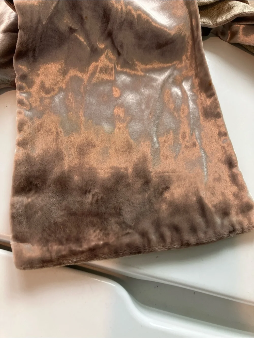 Tory Burch burlap and velvet women’s scarf damaged